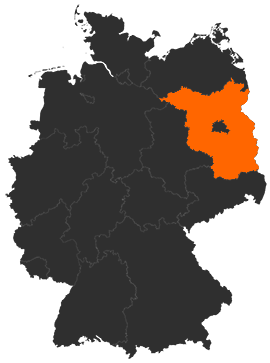 Karte: Brandenburg auf der Deutschlandkarte