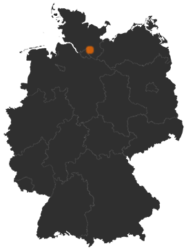 Deutschlandkarte: Wo ist Ahrensburg
