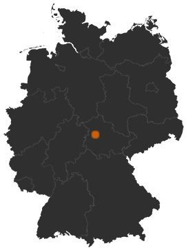 Deutschlandkarte: Wo ist Hörselberg-Hainich