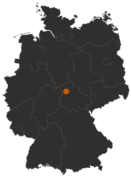 Deutschlandkarte: Wo ist Mühlhausen
