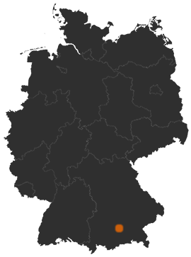 Deutschlandkarte: Wo ist München