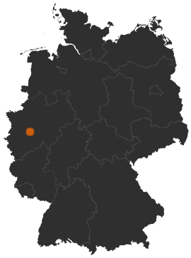 Deutschlandkarte: Wo ist Wuppertal