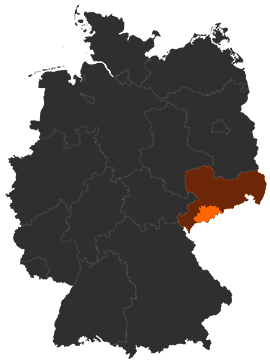 Erzgebirgskreis auf der Deutschlandkarte