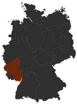 Landkreis Germersheim auf der Deutschlandkarte