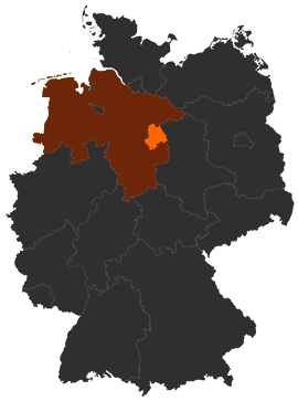 Landkreis Gifhorn auf der Deutschlandkarte