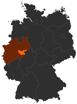Hochsauerlandkreis auf der Deutschlandkarte