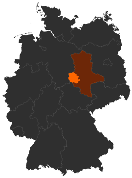Landkreis Harz auf der Deutschlandkarte