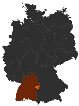 Landkreis Heidenheim auf der Deutschlandkarte