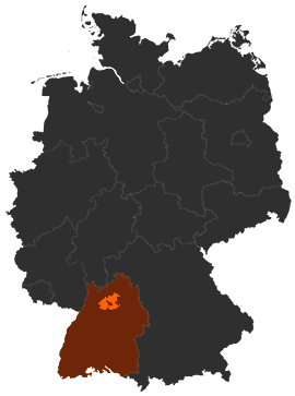 Landkreis Heilbronn auf der Deutschlandkarte