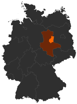 Landkreis Jerichower Land auf der Deutschlandkarte