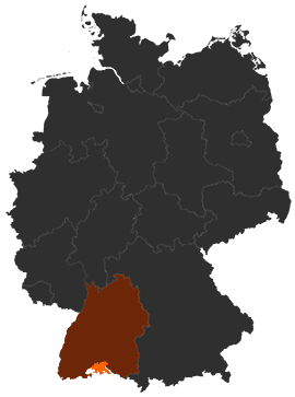 Landkreis Konstanz auf der Deutschlandkarte