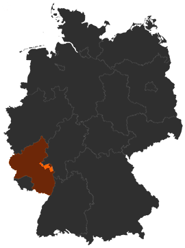 Landkreis Mainz-Bingen auf der Deutschlandkarte