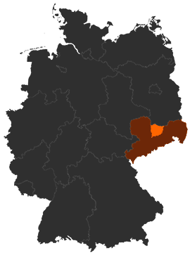 Landkreis Meißen auf der Deutschlandkarte