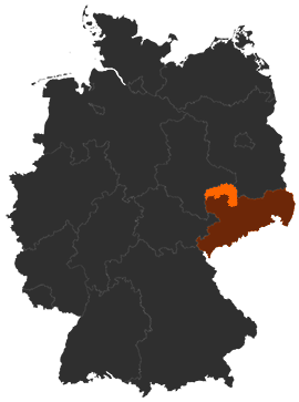 Landkreis Nordsachsen auf der Deutschlandkarte