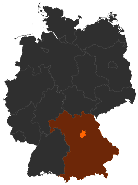 Landkreis Nürnberger Land auf der Deutschlandkarte