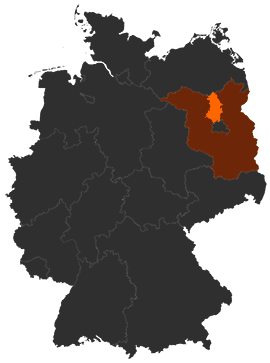 Landkreis Oberhavel auf der Deutschlandkarte