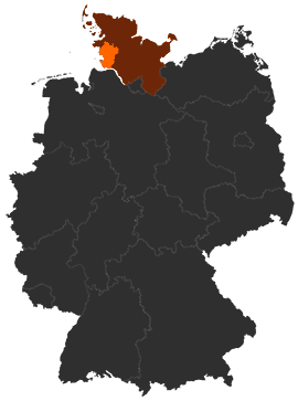 Kreis Dithmarschen auf der Deutschlandkarte