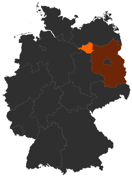 Landkreis Prignitz auf der Deutschlandkarte