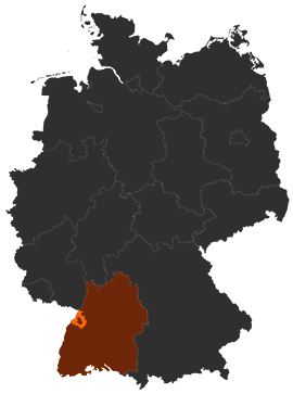 Landkreis Rastatt auf der Deutschlandkarte