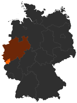 Kreis Euskirchen auf der Deutschlandkarte