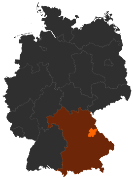 Landkreis Schwandorf auf der Deutschlandkarte