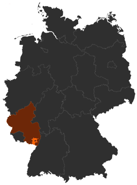 Landkreis Südliche Weinstraße auf der Deutschlandkarte