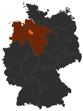 Landkreis Verden auf der Deutschlandkarte