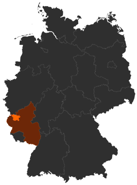 Landkreis Vulkaneifel auf der Deutschlandkarte