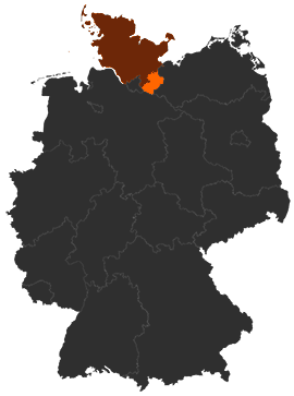 Kreis Herzogtum Lauenburg auf der Deutschlandkarte