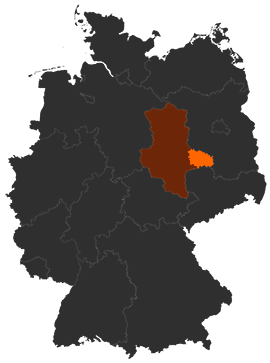 Landkreis Wittenberg auf der Deutschlandkarte