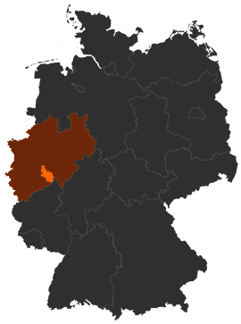 Oberbergischer Kreis auf der Deutschlandkarte