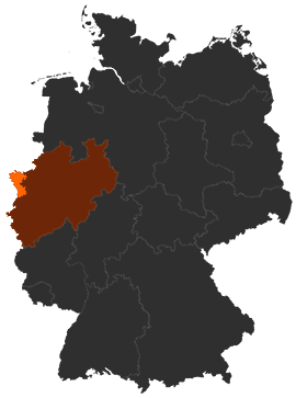 Kreis Kleve auf der Deutschlandkarte