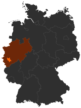 Rhein-Erft-Kreis auf der Deutschlandkarte