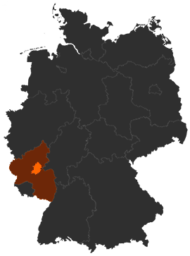 Rhein-Hunsrück-Kreis auf der Deutschlandkarte
