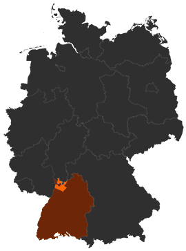 Rhein-Neckar-Kreis auf der Deutschlandkarte
