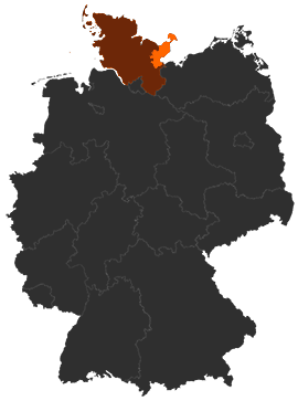 Kreis Ostholstein auf der Deutschlandkarte