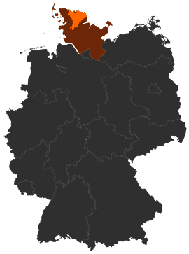 Kreis Schleswig-Flensburg auf der Deutschlandkarte