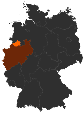 Kreis Steinfurt auf der Deutschlandkarte