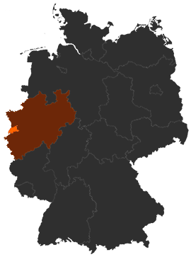 Kreis Viersen auf der Deutschlandkarte
