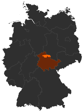 Kyffhäuserkreis auf der Deutschlandkarte