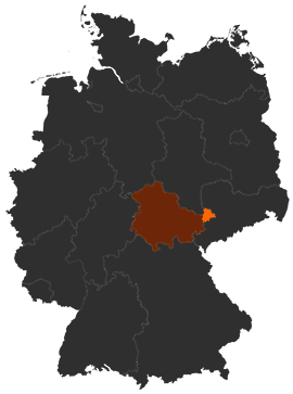 Landkreis Altenburger Land auf der Deutschlandkarte