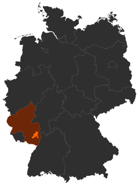 Landkreis Bad Dürkheim auf der Deutschlandkarte
