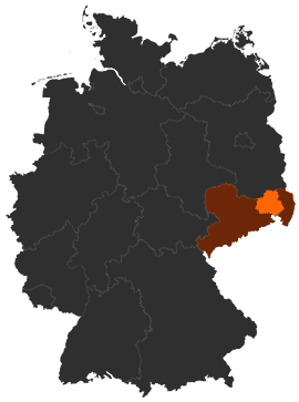 Landkreis Bautzen auf der Deutschlandkarte