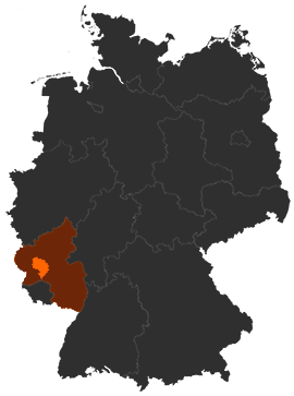 Landkreis Bernkastel-Wittlich auf der Deutschlandkarte