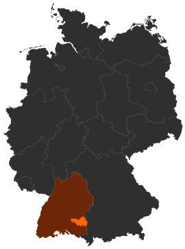 Landkreis Biberach auf der Deutschlandkarte
