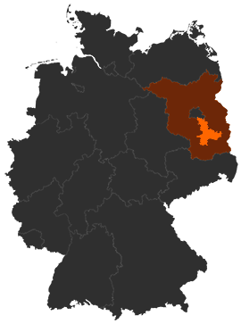 Landkreis Dahme-Spreewald auf der Deutschlandkarte
