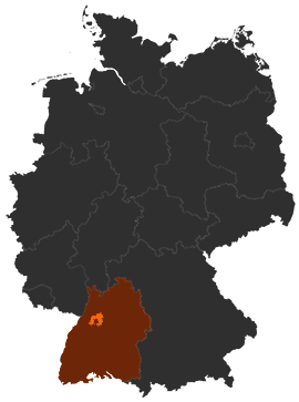 Enzkreis auf der Deutschlandkarte