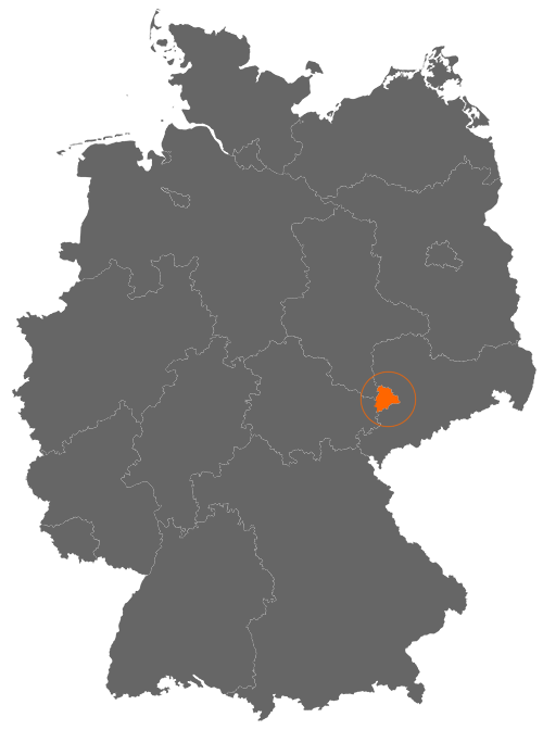 Landkreis Altenburger Land auf der Deutschlandkarte