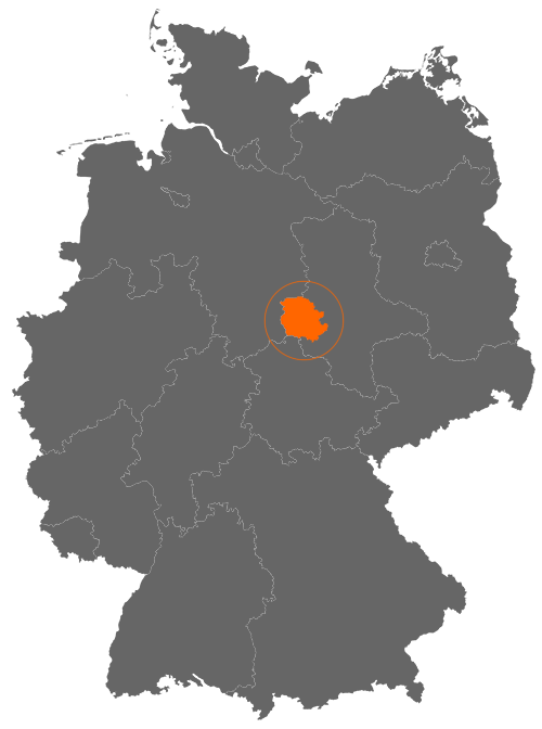 Landkreis Harz auf der Deutschlandkarte