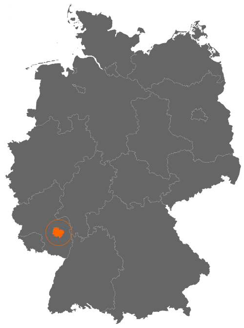 Donnersbergkreis auf der Deutschlandkarte